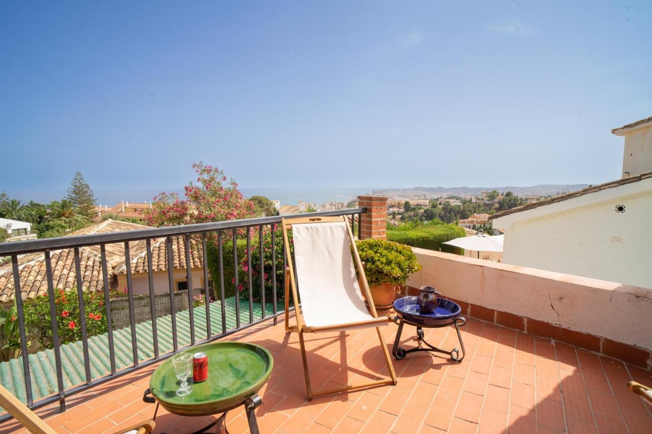 Casa Ancladero Big Rooftop Terrace, 2 Bedroom Guesthouse W Garden And View Fuengirola Exterior foto